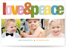 Love & Peace Christmas Photo Cards