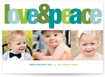 Love & Peace Christmas Photo Cards