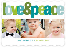 Love & Peace Christmas Photo Cards