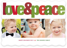 Love & Peace Christmas Photo Cards