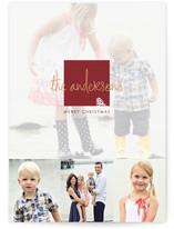 Frosted Pinecone Christmas Photo Cards