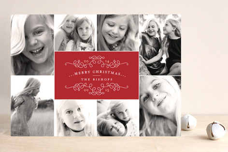 Classic Collage Christmas Photo Cards