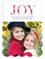 Striped Joy Christmas Photo Cards