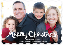 Handlettered Merry Christmas Christmas Photo Cards