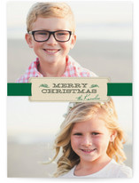 Christmas Ribbon Christmas Photo Cards