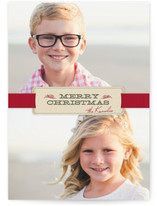 Christmas Ribbon Christmas Photo Cards
