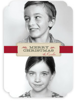 Christmas Ribbon Christmas Photo Cards