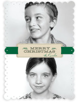 Christmas Ribbon Christmas Photo Cards