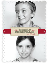 Christmas Ribbon Christmas Photo Cards
