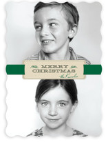 Christmas Ribbon Christmas Photo Cards