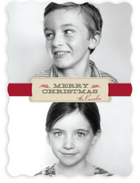 Christmas Ribbon Christmas Photo Cards