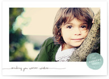 Frosted Watercolor Christmas Photo Cards