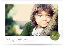 Frosted Watercolor Christmas Photo Cards