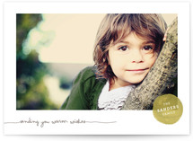 Frosted Watercolor Christmas Photo Cards