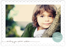 Frosted Watercolor Christmas Photo Cards