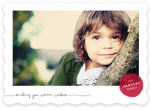 Frosted Watercolor Christmas Photo Cards
