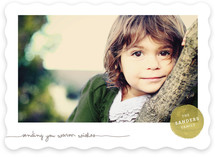 Frosted Watercolor Christmas Photo Cards