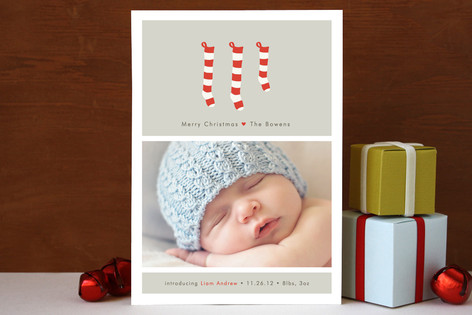 A New Stocking Christmas Photo Cards