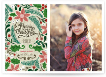 Sketchbook Foliage Christmas Photo Cards