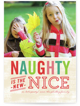 Naughty is Nice Christmas Photo Cards