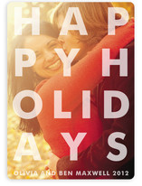 Etched Christmas Photo Cards