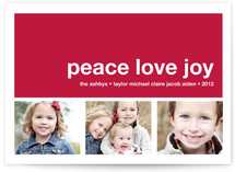 Modern Joy Christmas Photo Cards