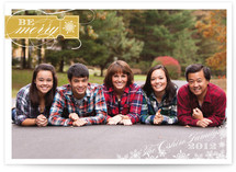 Be Merry Christmas Photo Cards