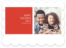 Modern Geometric Christmas Photo Cards
