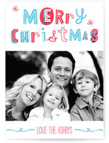 Quirky Merry Christmas Christmas Photo Cards