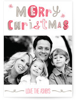 Quirky Merry Christmas Christmas Photo Cards