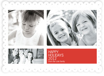 Modern Geometric Group Christmas Photo Cards