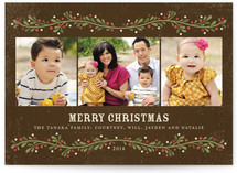 French Berries Christmas Photo Cards