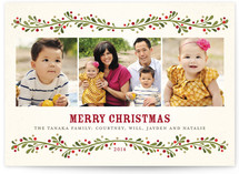 French Berries Christmas Photo Cards