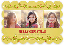 French Berries Christmas Photo Cards