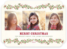 French Berries Christmas Photo Cards