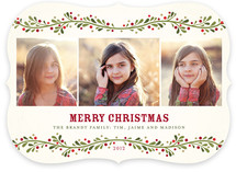 French Berries Christmas Photo Cards