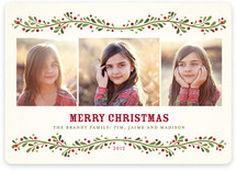 French Berries Christmas Photo Cards