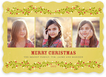French Berries Christmas Photo Cards