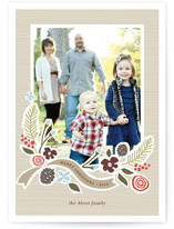 Wintry Pine Christmas Photo Cards