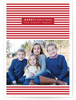 Merry Stripes Christmas Photo Cards