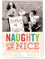 Naughty is Nice Christmas Photo Cards
