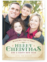 Vintage Christmas Wishes Christmas Photo Cards