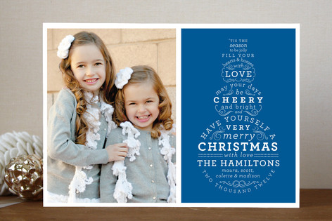 Snowman Type Christmas Photo Cards