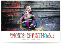 Vintage Wishes Christmas Photo Cards