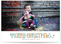 Vintage Wishes Christmas Photo Cards