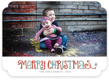 Vintage Wishes Christmas Photo Cards