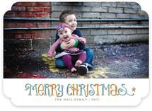 Vintage Wishes Christmas Photo Cards
