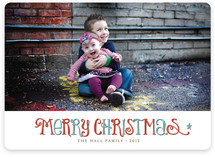 Vintage Wishes Christmas Photo Cards