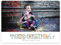 Vintage Wishes Christmas Photo Cards