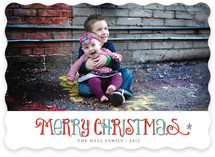 Vintage Wishes Christmas Photo Cards